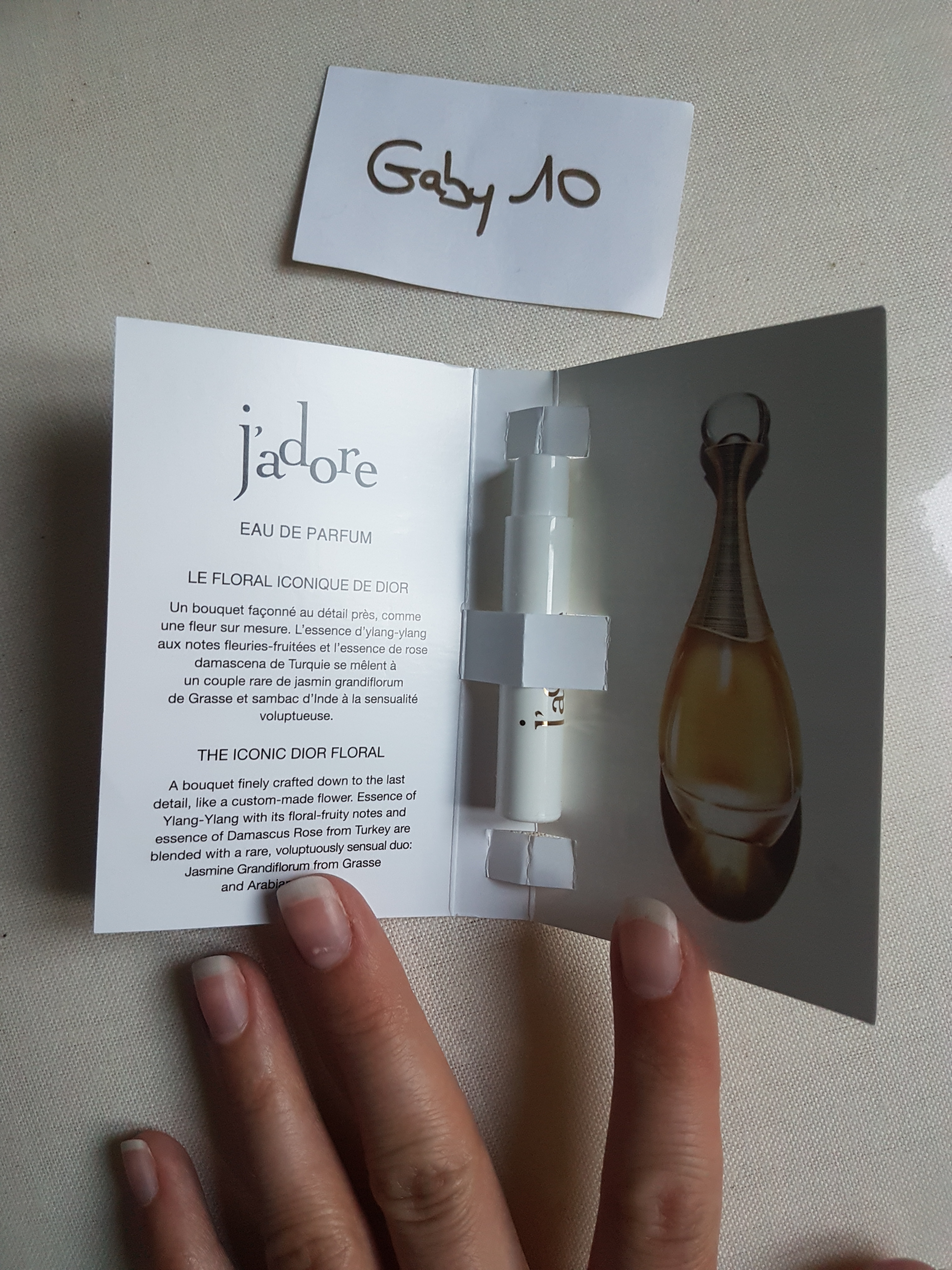 Echantillon shop parfum dior