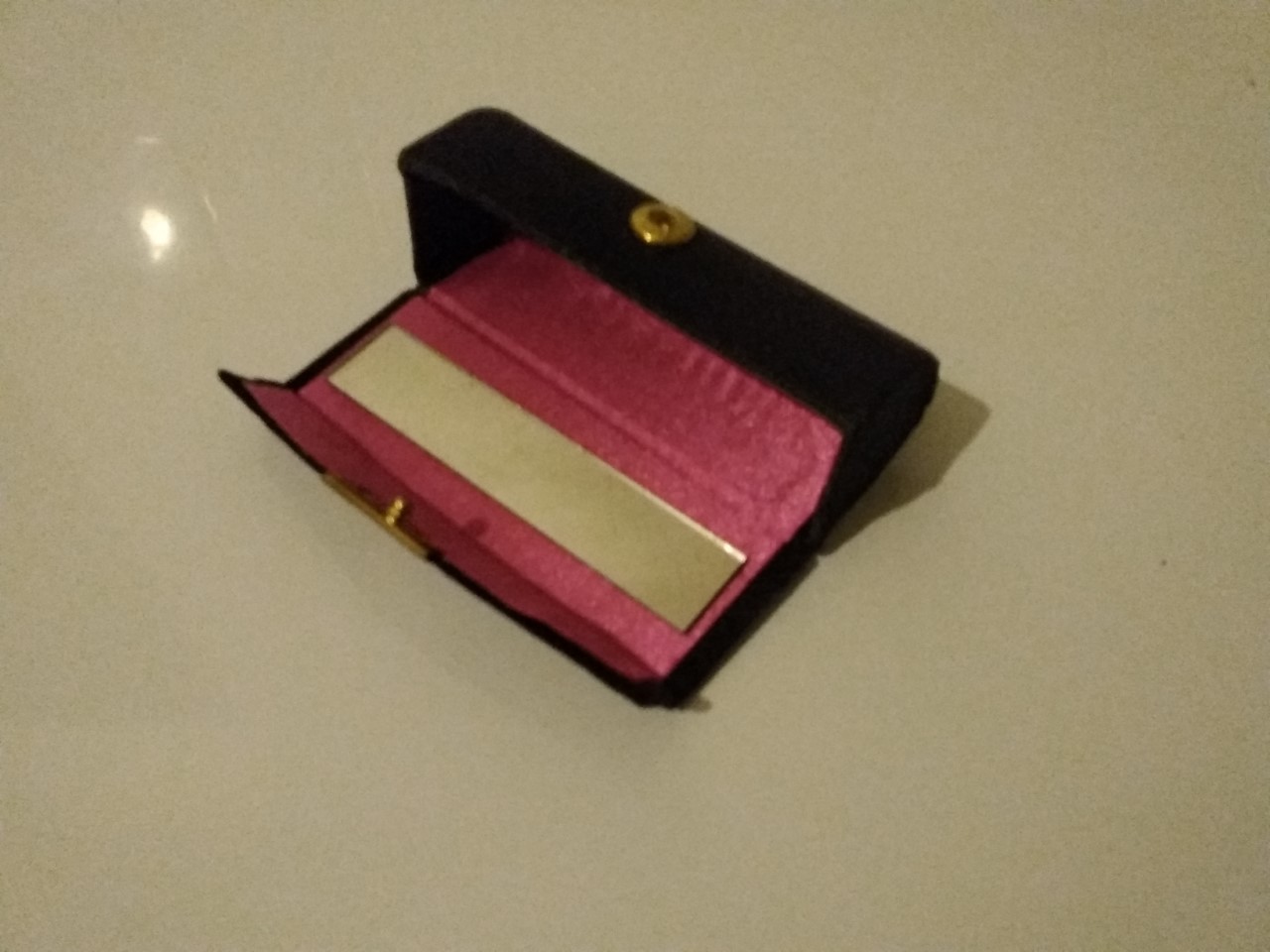 Étui à Rouge à Lèvres Vintage Mirlip Paris - Médaillon Porcelaine De Limoges Avec Miroir - Occasion