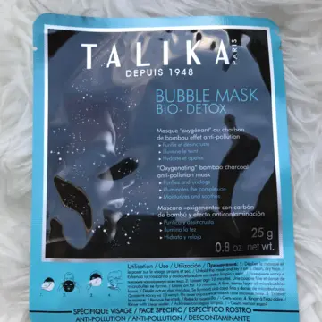 Bubble masque charbon, Talika