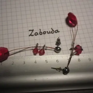 boucle d'oreilles pendantes roses, Yves Rocher