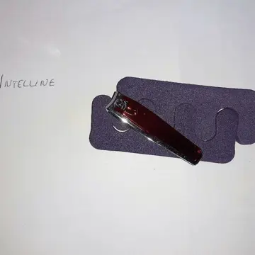 Ensemble pieds 2 séparateurs d'orteils + coupe ongles rouge et argenté, Aucune