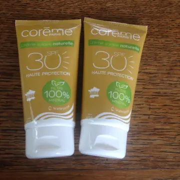 Crème soalire indice 30 - Corème, Inconnue