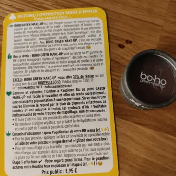 ombre à paupière prune nacrée, Boho Green