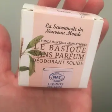 Déodorant solide sans parfum, Inconnue