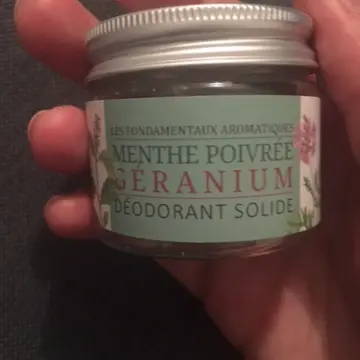 Déodorant solide menthe poivré - géranium, Inconnue
