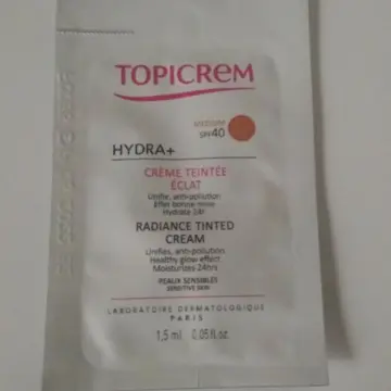 Reste 1 échantillon de crème teintée éclat, Topicrem