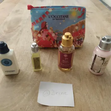 Lots de produits (gels et laits pour le corps dans de petites contenances), L'Occitane en Provence