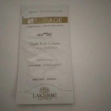 échantillon "anti-rides", Lakshmi Ayurvedic Beauty