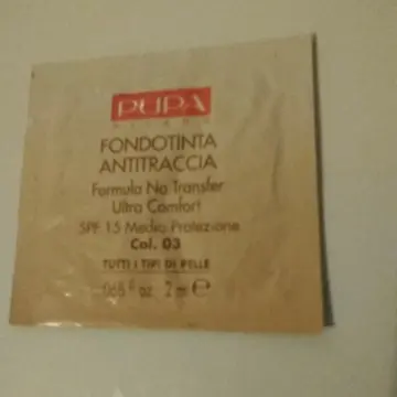 échantillon fondant anti-rides ultra-confort, Pupa Milano