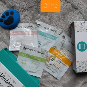 Échantillons (lait, crème, gel), Yves Rocher