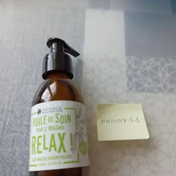 , huile de soin pour le massage relax aux huiles essentielles, Nature et Découvertes