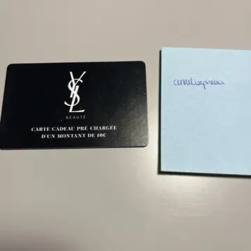 Carte cadeau YSL, Yves Saint Laurent