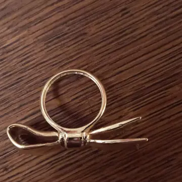 Bague noeud doré., Bijoux Brigitte