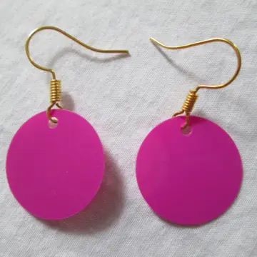 B.O. pastilles fuschias., Bijoux de créateur