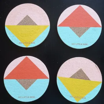 Lot de 4 sous-verres en liège, My Little Box