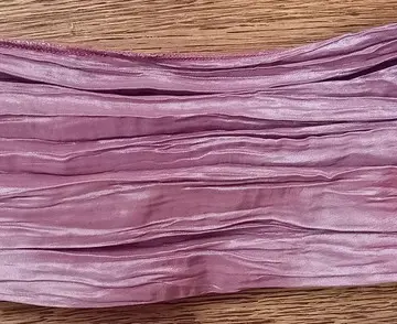 Bandeau plissé à cheveux., Lilas blanc