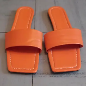 Sandales plates oranges., Sheinside