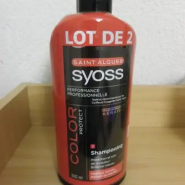 Lot de 2 shampoings Syoss cheveux colorés, Saint Algue