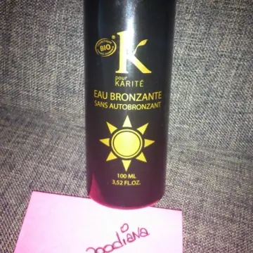 Eau bronzante, K pour Karité