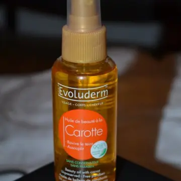 huile de beauté a la carotte, Evoluderm
