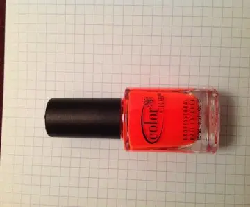 vernis orange fluo color club, Color Club