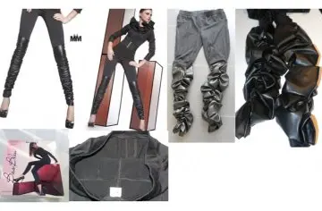 Legging, Marque bas bleu