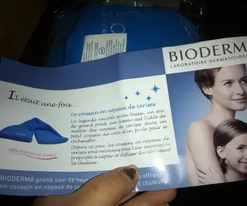coussin noyaux cerises, Bioderma