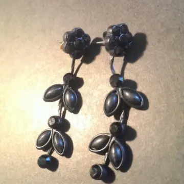 B.O. Noir petite fleur & feuille, Claire's