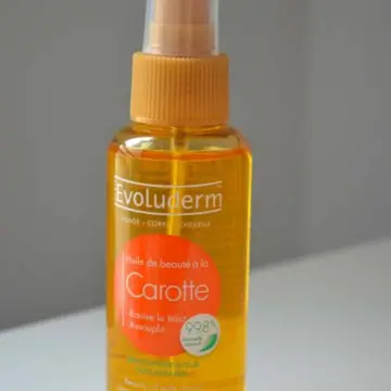 Huile de beauté à la carotte, Evoluderm