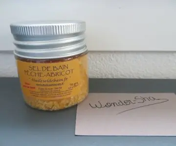 Sel de bain Peche abricot, Huileseldebain