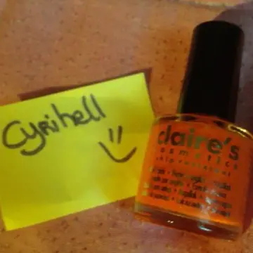 vernis orange, Claire's