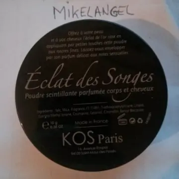 Poudre scintillante parfumée corps et cheveux, KOS