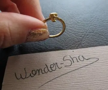Bague de phalange Tête de mort, Inconnue