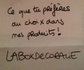 Choisis ce que tu préfères, Inconnue