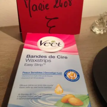 Bandes de cire maillot et aisselles, Veet
