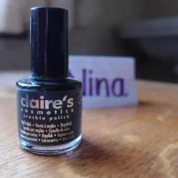 Vernis craquelé noir, Claire's