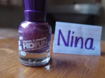 Vernis violet/doré, HD Fun