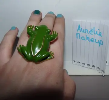 bague fantaisie grenouille, Bijoux Brigitte