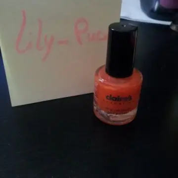 Vernis orange irisé, Claire's