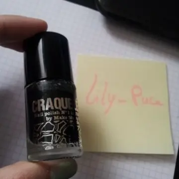 Vernis noir mat effet craquelé, Make Me Up