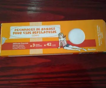 Bandes pour cire dépilatoire, Auchan