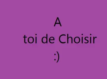 Choisis, Inconnue