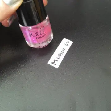 Verni transparent/ paillettes roses coeurs, Primark