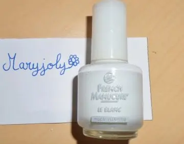 vernis blanc french manucure, Yves Rocher