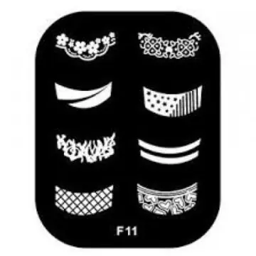plaque stamping F11, Inconnue