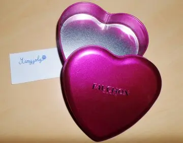 Boite coeur rose mettalisée, FAUCHON