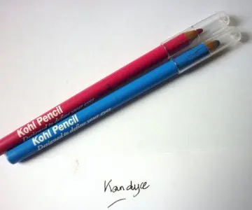 2 crayons Khôl rose et bleu, Primark