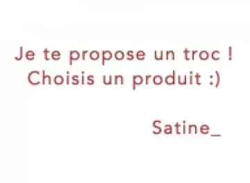 Un troc ?, Inconnue