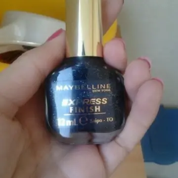 Vernis noir pailletté, Maybelline