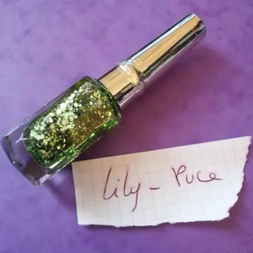 Vernis grosses paillettes vertes, I.S.S.Y